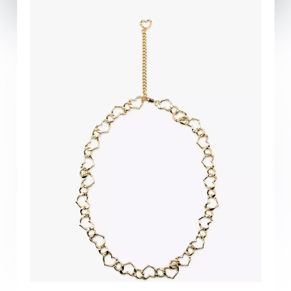 Zara NWT heart chain belt gold 1856/161 - Picture 2 of 6